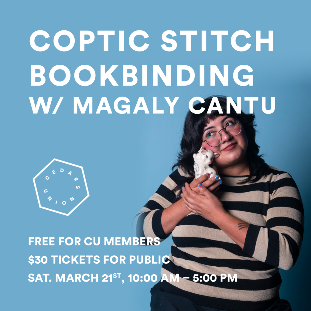 Coptic Stitch Bookbinding w/ Magaly Cantu