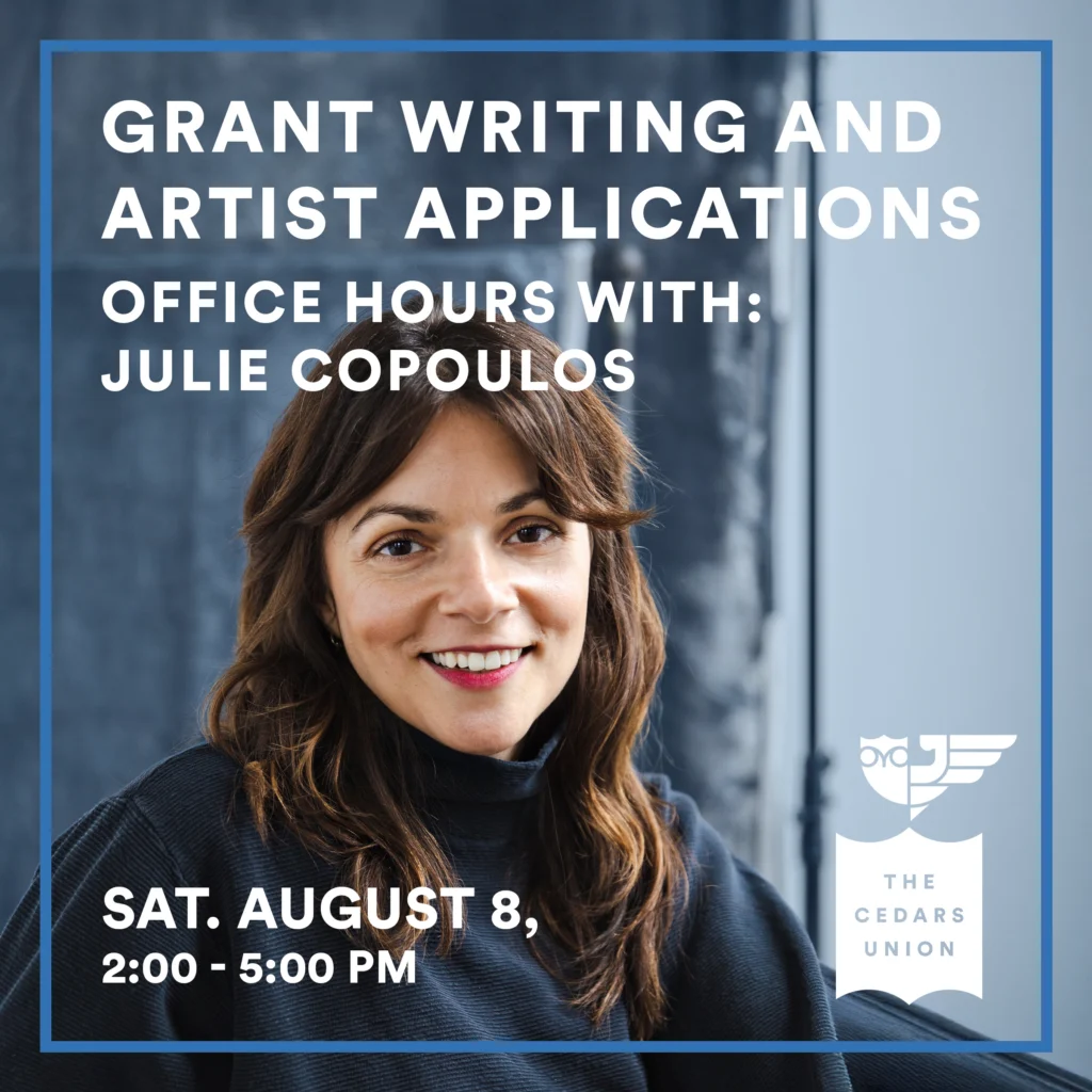 Grant Writing and Artist Applications Office Hours w/ Julie Copoulos